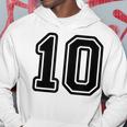 Jersey 10 Black Sports Team Jersey Number 10 Hoodie Personalized Gifts