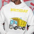 Kids Birthday Boy Toddler Construction Truck Theme Hoodie Unique Gifts