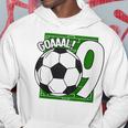 Kids Goaaal 9Th Birthday 9 Year Old Soccer Player Hoodie Unique Gifts