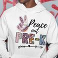 Leopard Peace Out Prek Last Day Of School Summer Beach Hoodie Unique Gifts
