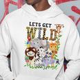 Lets Get Wild Zoo Animals Safari Party A Day At The Zoo Hoodie Unique Gifts