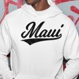 Maui Hawaii Lahaina Varsity Script Sports Jersey Style Hoodie Funny Gifts