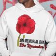 Memorial Day Red Poppy Patriotic Military Veteran Hoodie Unique Gifts