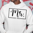 Mr Est 2023 Just Married Wedding Hubby Mr & Mrs Gifts Hoodie Funny Gifts
