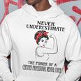Never Underestimate Certified Professional Medical Coder Hoodie Unique Gifts