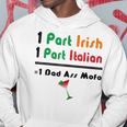Part Irish Part Italian Ancestry Funny Math Meme Heritage Hoodie Unique Gifts