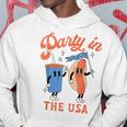 Party In The Usa Hot Dog Love Usa Funny 4Th Of July  Hoodie Personalized Gifts