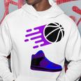 Purple Basketball Sneaker Hoodie Unique Gifts