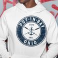 Put-In-Bay Ohio Oh Vintage Boat Anchor & Oars Hoodie Unique Gifts