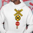 Railroad Crossing | Cute Road Sign Crossing Gift Hoodie Unique Gifts