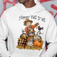 Scarecrow Happy Fall Yall Pumpkin Thanksgiving Halloween Hoodie Personalized Gifts