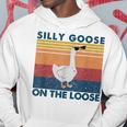 Silly Goose On The Loose Funny Saying Goose University Funny Hoodie Unique Gifts