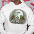 Vintage Frog Toad Friend Cottagecore Aesthetic Frog Lovers Hoodie Unique Gifts