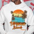 Virginia Beach Virginia Summer Vacation Palm Trees Sunset Vacation Funny Gifts Hoodie Unique Gifts