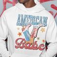 Western Cowgirl Boots Retro American Girls Babe 4Th Of July Hoodie Unique Gifts