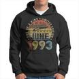 30 Year Old Gifts Awesome Since June 1993 30Th Birthday Men Hoodie