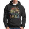 37 Year Old Awesome Since July 1986 37Th Birthday Hoodie
