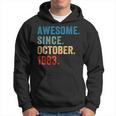 40 Years Old Awesome Since October 1983 40Th Birthday Hoodie