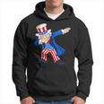 4Th Of July Dabbing Uncle Sam American Flag Kids Boys Men Hoodie