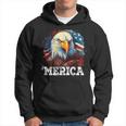4Th Of July Merica Bald Eagle Usa Patriotic American Flag Hoodie