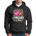 American Football Lover Game Day Leopard Cheetah Football Hoodie