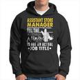 Assistant Store Manager Hearts Ninja Actual Job Title Hoodie