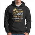 August Queen Living My Blessed Life Birthday Queen Crown Hoodie