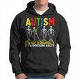 Autism Its A Different Ability Funny Dabbing Skeleton Hoodie