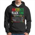 Awesome Junenth Black King Melanin Fathers Day Men Boys Hoodie