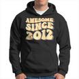 Awesome Since 2012 Groovy 11 Year Old 11Th Birthday Gift Hoodie