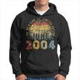 Awesome Since June 2004 Vintage 19Th Birthday Party Retro Hoodie