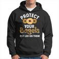 Bagel Protect Your Bagels Put Lox On Them Bagel Hoodie