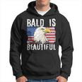 Bald Is Beautiful 4Th Of July Independence Day Bald Eagle Hoodie
