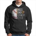 Best Dad Coach Ever Funny Baseball For Sport Lovers Fan Hoodie