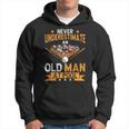 Billiard Pool Ball Never Underestimate An Old Man At Pool Gift For Mens Hoodie