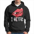 I Bite Sexy Vampire Fangs Lips Th Spooky Halloween Hoodie