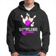 Bowling Queen Crown Bowler Bowling Team Strike Bowling Hoodie