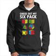 Check Out My Six Pack Puzzle Cube Funny Speed Cubing Hoodie