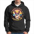 Corgi With Sunglasses On The Beach Suns Out Shades On Hoodie