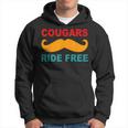 Cougars Ride Free Mustache Rides Cougar Bait Vintage Hoodie