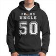 Custom Proud Football Uncle Number 50 Personalized For Men Hoodie