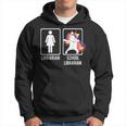 Dabbing Unicorn School Librarian Dabs Library Hip Hoodie