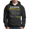 Dickson Name Gift Dickson Facts V3 Hoodie