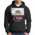 El Cajon California Cali City Souvenir Ca Flag Top Hoodie