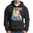 Fake Trees Us President Donald Trump Ugly Christmas Sweater Hoodie