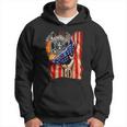 Firefighter American Flag Pride Hand Fire Service Lover Gift Hoodie