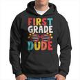 First 1St Grade Dude First Day Of School Student Kids Boys Hoodie