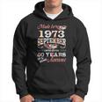 Flower Made In 1973 September 50 Years Of Being Awesome Hoodie