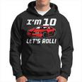 Funny 10Th Birthday Gift Race Car Driver Boys 10 Years Old Driver Funny Gifts Hoodie