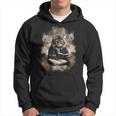 Cats Reading A Book Graphic Cat Kitten Lovers Hoodie